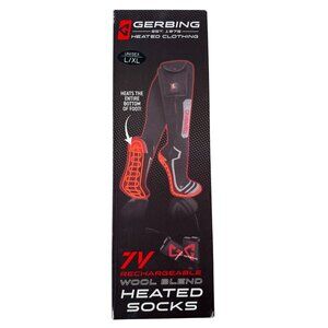 Gerbing Heated Socks Unisex L/XL 7V Rechargeable Wool Blend NWB